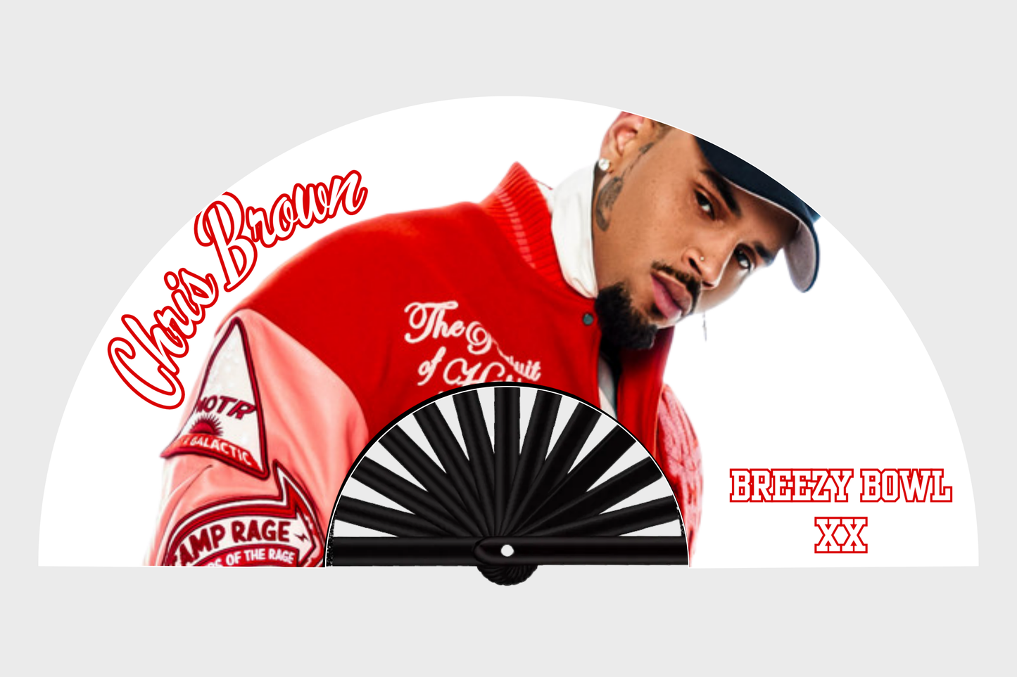 Chris Brown-Inspired Clack Fans – Bring the Energy to Every Moment! 🔥🎶