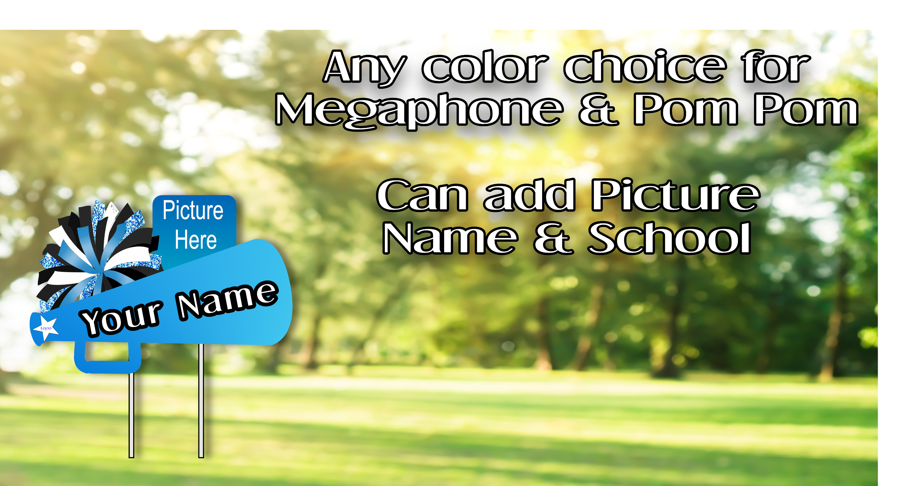 Sporty Yard Signs Single Sided