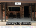 Banners 1’ x 3’