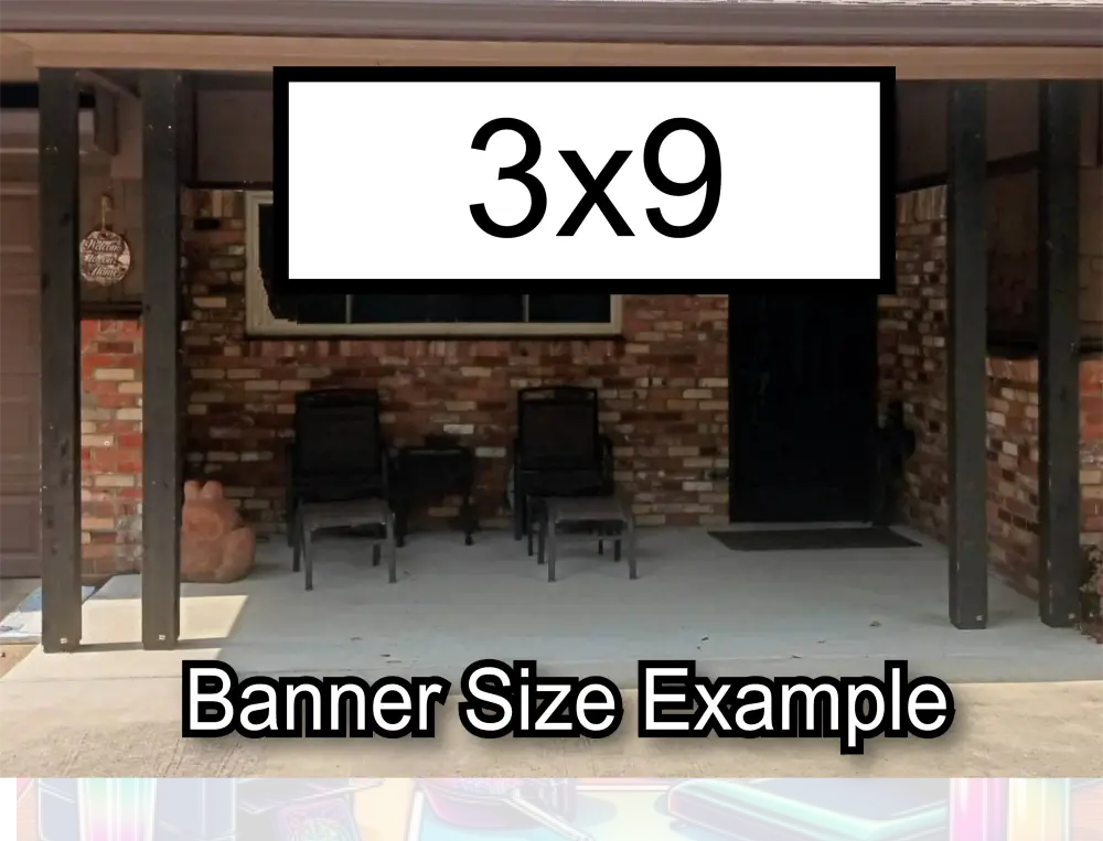 Banners 3’ x 9’