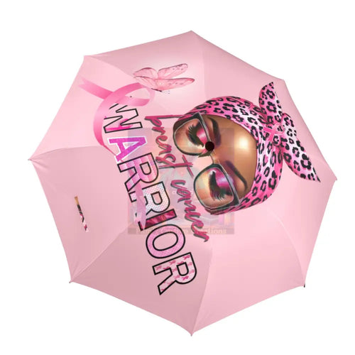Breast Cancer Semi-Automatic Foldable Umbrella (U12)