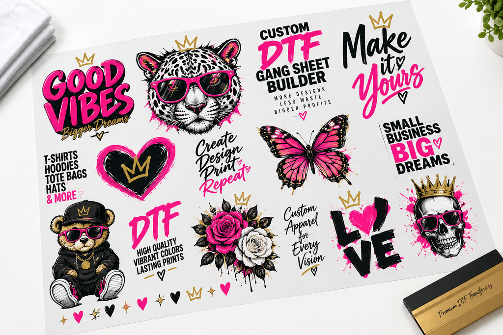 Custom DTF Gang Sheet – Upload Your Ready-to-Print File