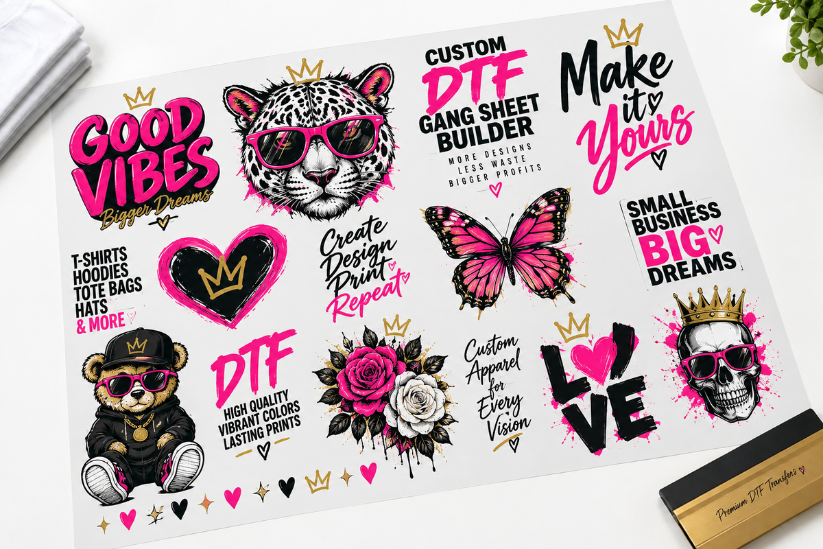 Custom DTF Gang Sheet – Upload Your Ready-to-Print File