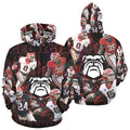 Georgia All Over Black Print Hoodie For Men (Usa Size) (H13)