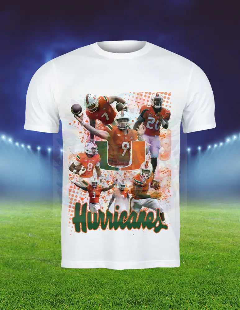 Short Sleeve Custom College Football Shirts T-Shirts