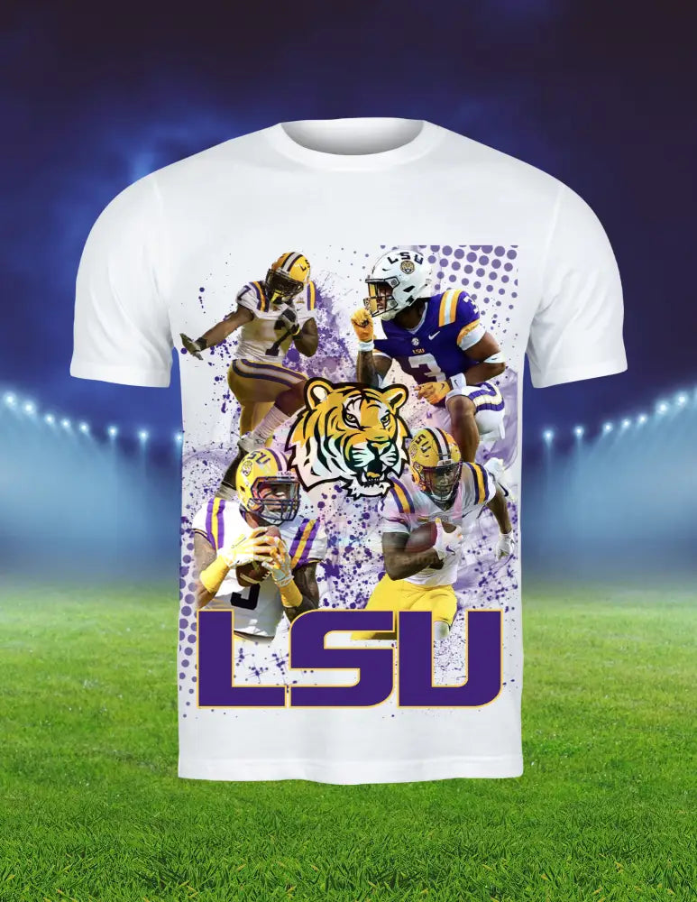 Short Sleeve Custom College Football Shirts T-Shirts