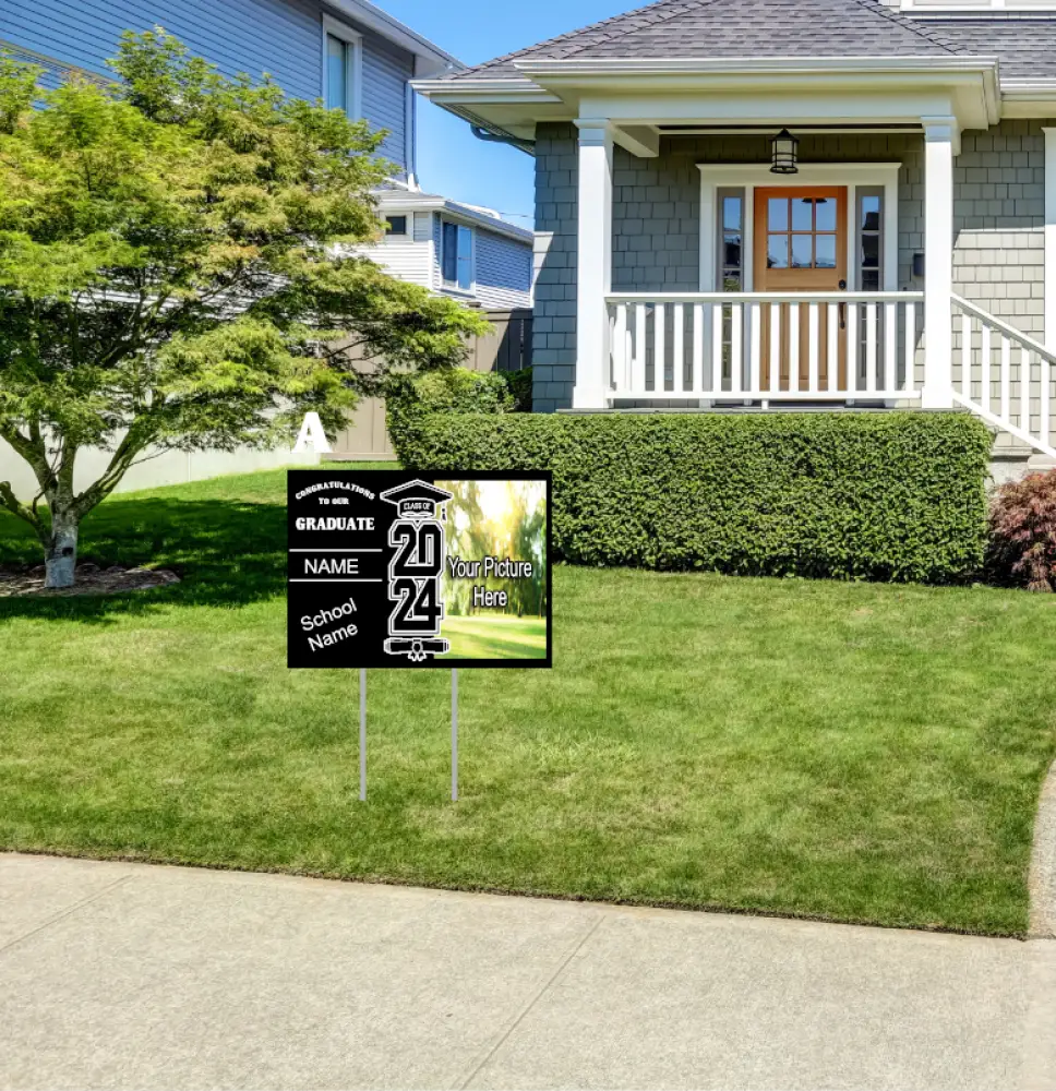 Yard signs w/metal stake Yard sign