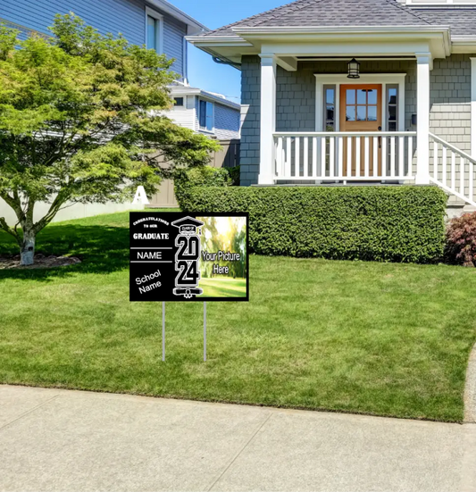 Yard signs w/metal stake Yard sign