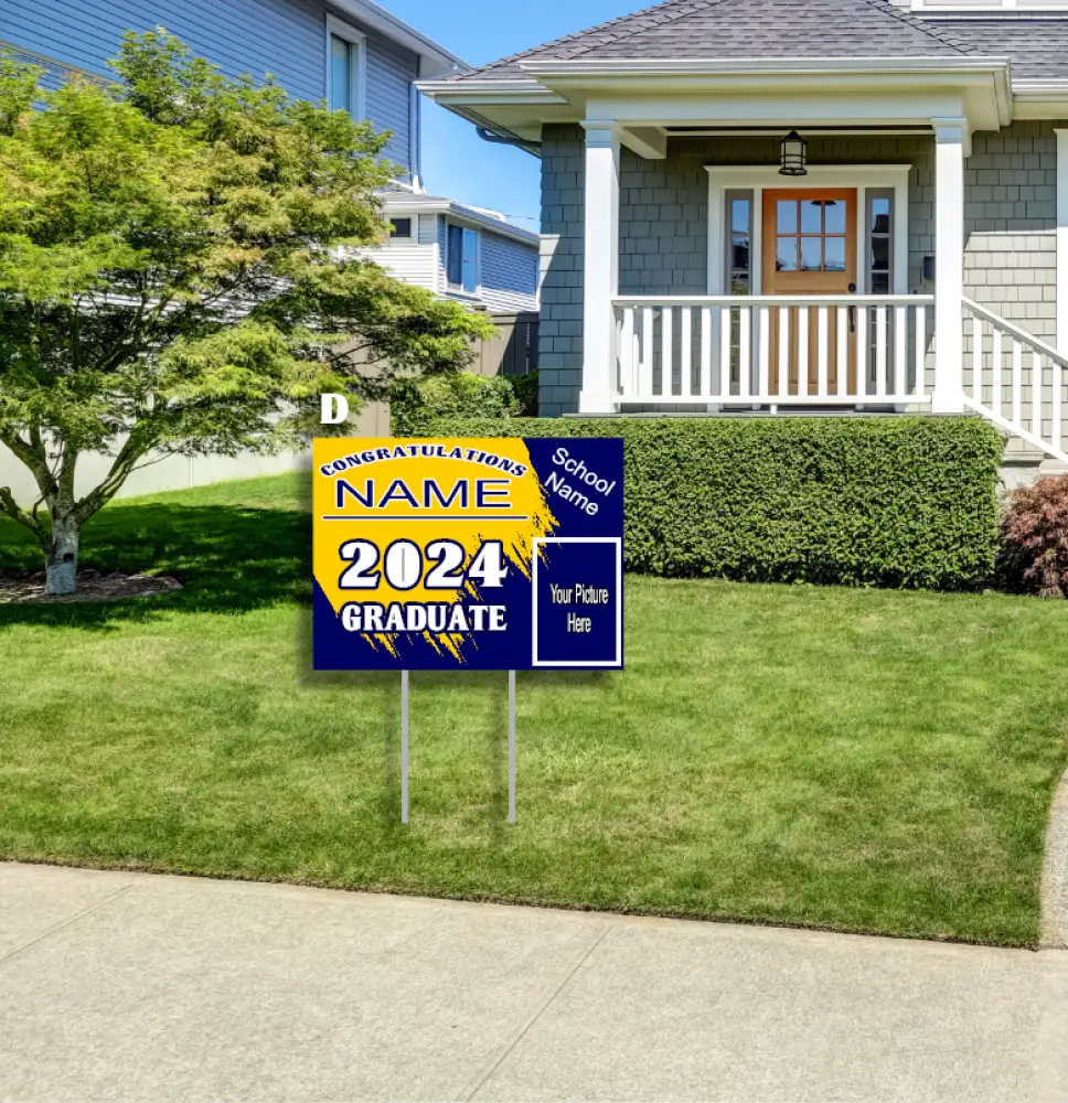 Yard signs w/metal stake Yard sign