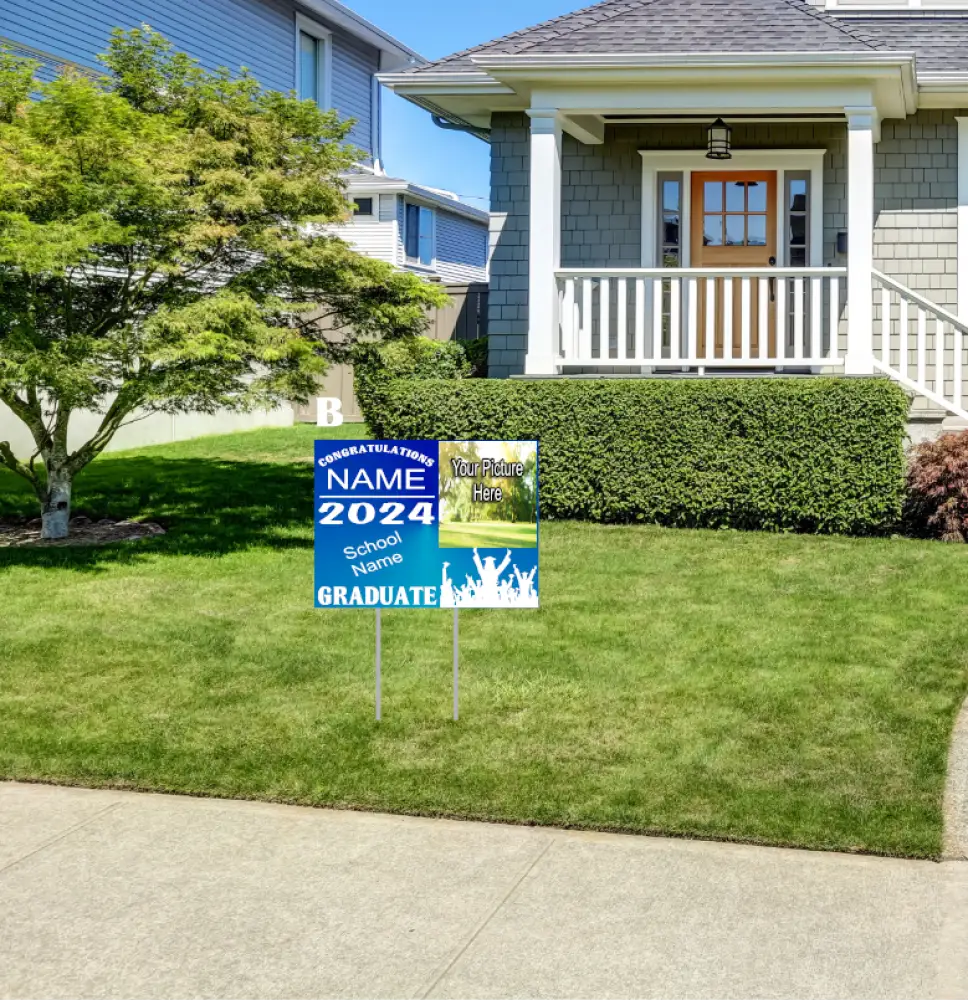 Yard signs w/metal stake Yard sign