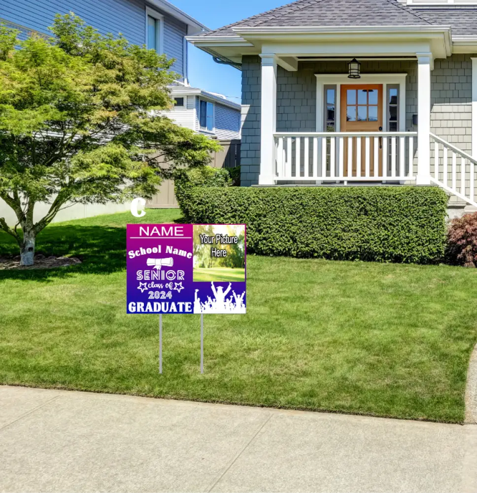Yard signs w/metal stake Yard sign